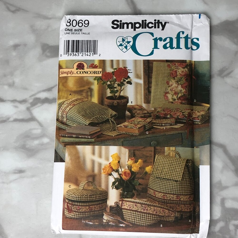Simplicity Crafts Sewing 8069 Pattern SIMPLY CONCORD Bags & Covers Backpack